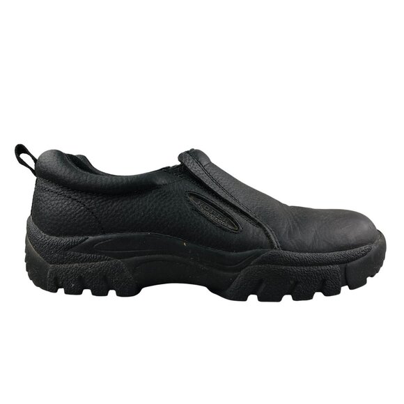 Roper Men\'s Size 10 Performance Black Leather Round Toe Slip On Sport Shoes Roper Mens Performance Sport Slip-On Black Smooth Leather  main image 2